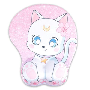 Tapis de souris Sailor Moon blanc/rose