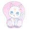 Tapis de souris Sailor Moon blanc/rose - miniature