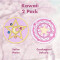 Tapis de souris Sailor Moon rose et jaune. 22x22 cm - miniature variant 1