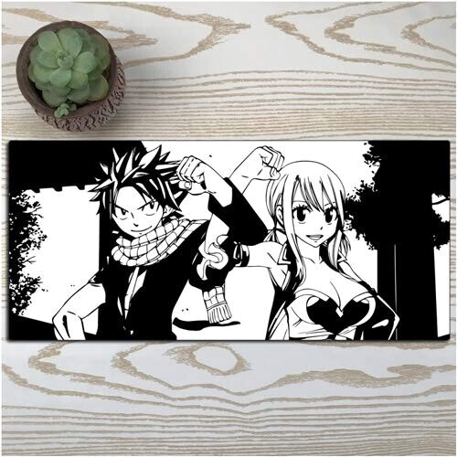 Tapis de souris Natsu Dragnir, Lucy Heartfilia - Fairy Tail - 900x400 mm