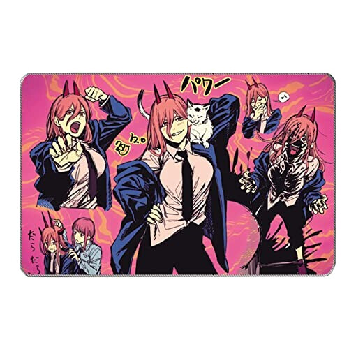 Tapis de souris Chainsaw Man noir 40x60 cm
