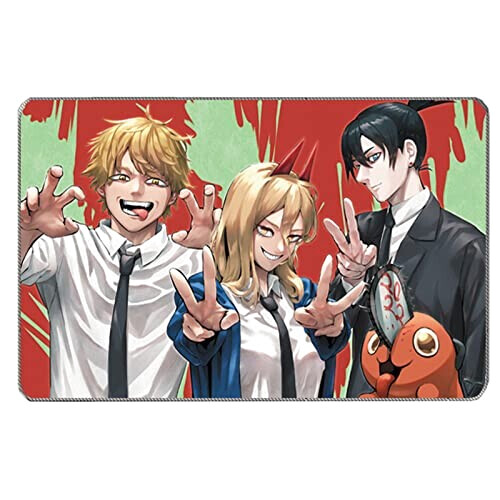 Tapis de souris Chainsaw Man noir 40x60 cm