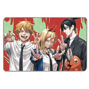 Tapis de souris Chainsaw Man noir 40x60 cm