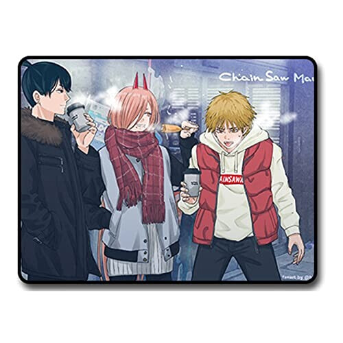 Tapis de souris Chainsaw Man noir 18x22 cm