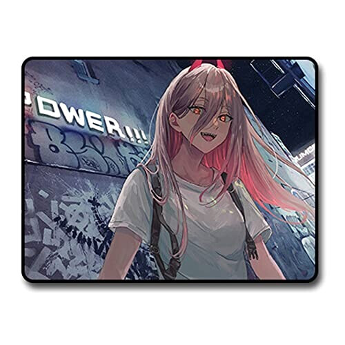 Tapis de souris Chainsaw Man noir 18x22 cm
