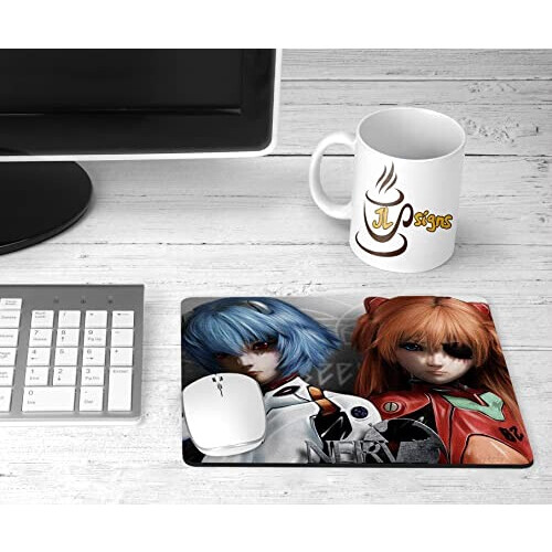 Tapis de souris Asuka, Rei Ayanami - Evangelion variant 0 