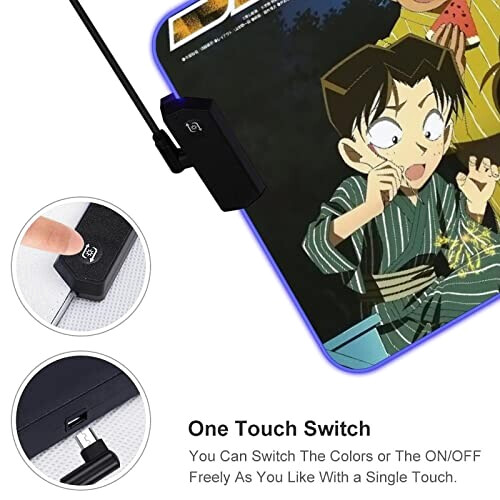 Tapis de souris Genta Kojima - Détective Conan - style- LED 90x40 cm variant 1 