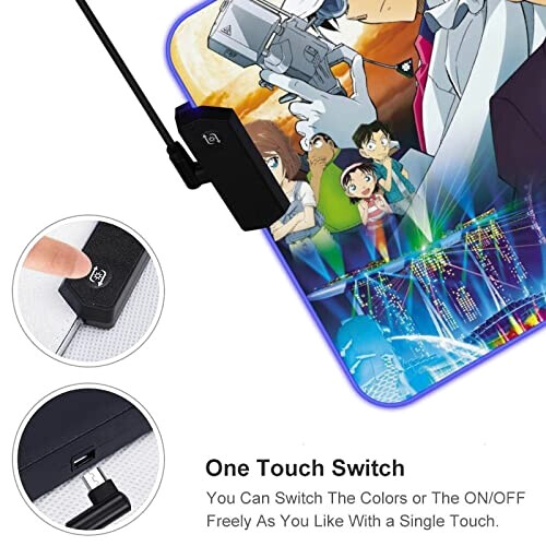 Tapis de souris Genta Kojima - Détective Conan - style xl LED 60x35 cm variant 1 