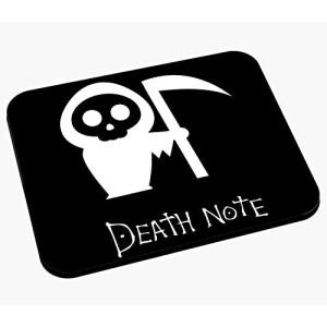 Tapis de souris Death Note blanc,noir 200x240 mm