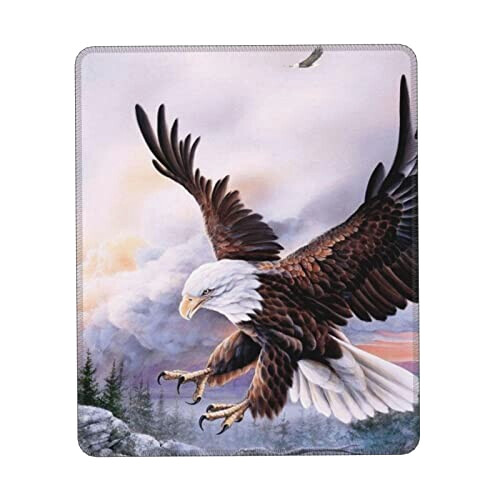 Tapis de souris Aigle noir 7.9x24.1 cm