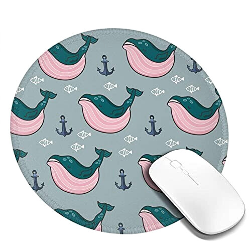 Tapis de souris Baleine 200x200 mm