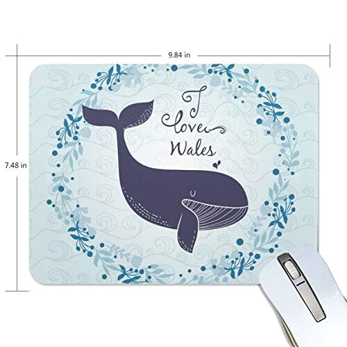 Tapis de souris Baleine multicolore 190x250 mm