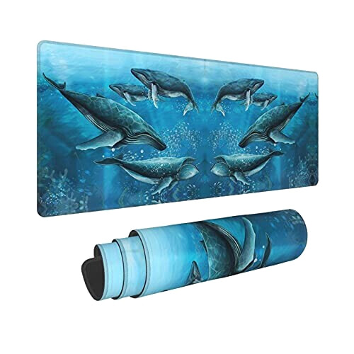 Tapis de souris Baleine 30x80 30x80 cm