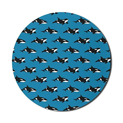 Tapis de souris Baleine 200x200 mm