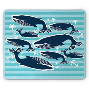 Tapis de souris Baleine mousepad- 25x20 cm