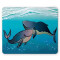Tapis de souris Baleine mousepad- 25x20 cm - miniature variant 1
