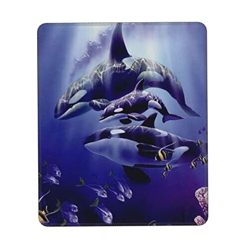 Tapis de souris Baleine 18x22 cm