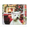 Tapis de souris Chien de noël 18x22 cm - miniature