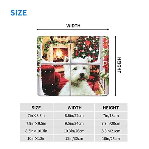 Tapis de souris Chien de noël 18x22 cm variant 5 