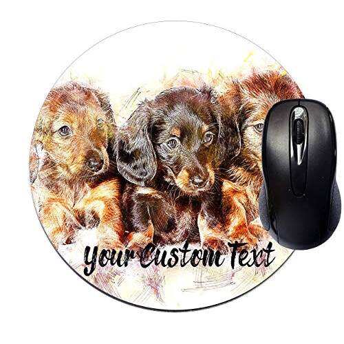 Tapis de souris Teckel - Chien - 200x200 mm