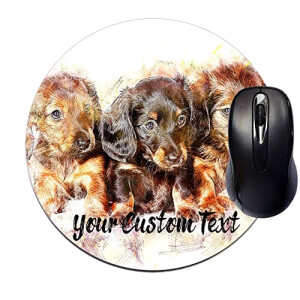 Tapis de souris Teckel - Chien - 200x200 mm