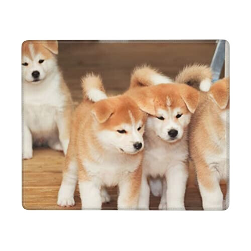 Tapis de souris Shiba Inu - Chien -  mignon 17.8x23.9 cm