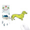 Tapis de souris Chien jaune 18x22 cm - miniature
