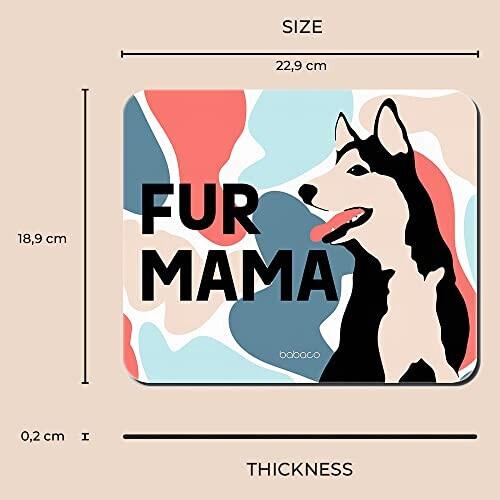 Tapis de souris Chien s multicolore 220x180 mm variant 1 