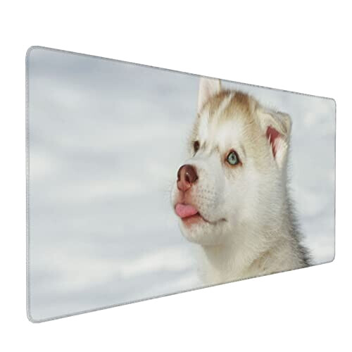 Tapis de souris Husky - Chien -  piquant dog 40 x 90 90x40 cm variant 0 