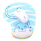 Tapis de souris Chat bleu 23x19 cm - miniature variant 1