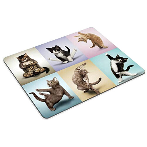 Tapis de souris Chat multicolore . 240x200 mm variant 2 
