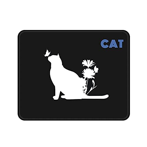 Tapis de souris Chat blanc 25.4x21.6 cm