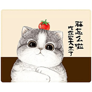 Tapis de souris Chat fat cat rectangulaire standard 26x21 cm