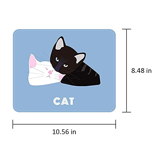 Tapis de souris Chat bleu 25.4x21.6 cm variant 0 