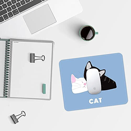 Tapis de souris Chat bleu 25.4x21.6 cm variant 3 