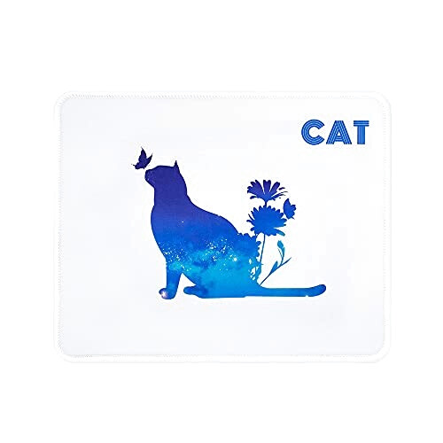 Tapis de souris Chat blanc 25.4x21.6 cm