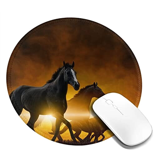 Tapis de souris Cheval noir variant 0 