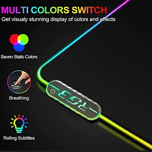 Tapis de souris Cheval couleuré LED 30x80 cm variant 0 