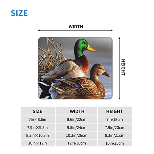 Tapis de souris Canard colvert 17.8x21.8 cm variant 5 