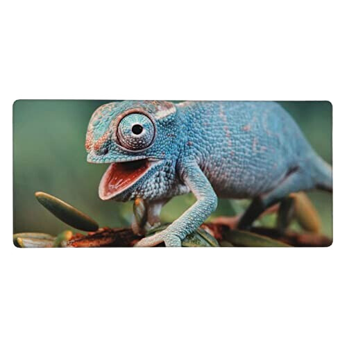 Tapis de souris Caméléon amusant. 40 x 90 90x40 cm