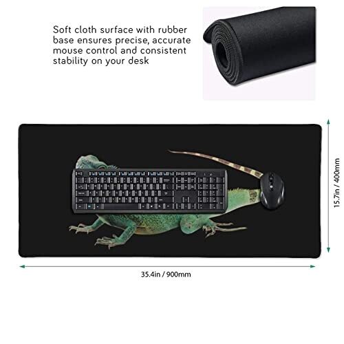 Tapis de souris Caméléon reptiles 40 x 90 90x40 cm variant 1 