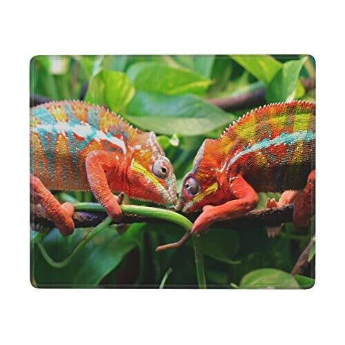 Tapis de souris Caméléon adorable . 17.8x22.9 cm