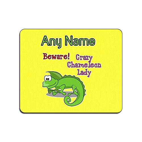 Tapis de souris Caméléon blanc 22x18 cm