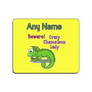Tapis de souris Caméléon blanc 22x18 cm