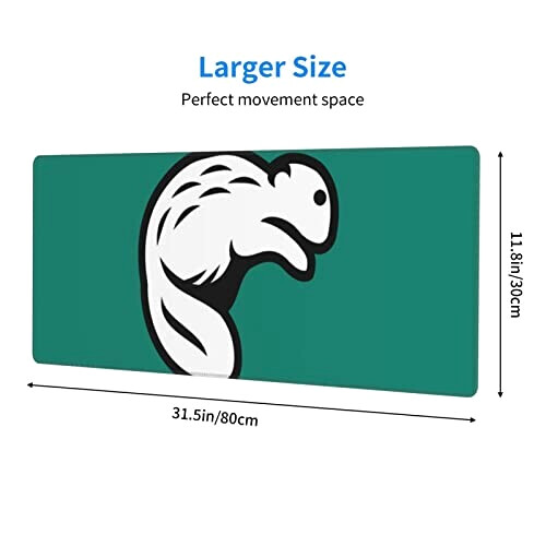Tapis de souris Castor noir 80 cm x 30 80x30 cm variant 1 