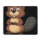 Tapis de souris Castor beaver coquin. 17.8x21.8 cm - miniature