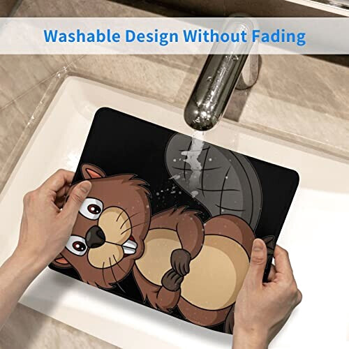 Tapis de souris Castor beaver coquin. 21.1x26.2 cm variant 4 