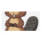 Tapis de souris Castor beaver coquin. 40 x 80 40x80 cm - miniature
