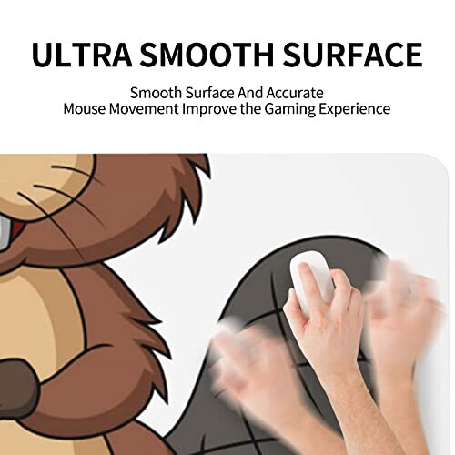 Tapis de souris Castor beaver coquin. 40 x 80 40x80 cm variant 2 