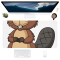Tapis de souris Castor beaver coquin. 40 x 80 40x80 cm - miniature variant 7